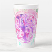 Shabby Chic Rosa Rose Blume Rose Milchtasse (Vorderseite)