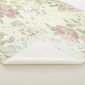 Shabby Chic Rosa Rose Blumenkohl Deckbett Sherpadecke (3/4)