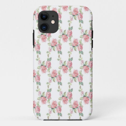 Shabby Chic Rosa Rose Case-Mate iPhone Hülle (Rückseite)