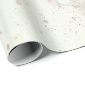 Shabby Chic Rosa Rose Geschenkpapier (Rolleneckpunkt)