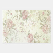 Shabby Chic Rosa Rose Geschenkpapier Set (Vorderseite 3)