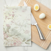 Shabby Chic Rosa Rose Geschirrtuch (Viertel Falte)