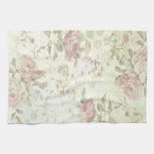 Shabby Chic Rosa Rose Geschirrtuch (Horizontal)