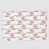 Shabby Chic Rosa Rose Golfhandtuch (Horizontal)