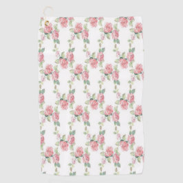 Shabby Chic Rosa Rose Golfhandtuch