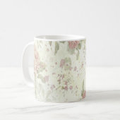 Shabby Chic Rosa Rose Kaffeetasse (Vorderseite Links)