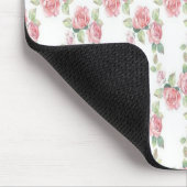 Shabby Chic Rosa Rose Mousepad (Ecke)