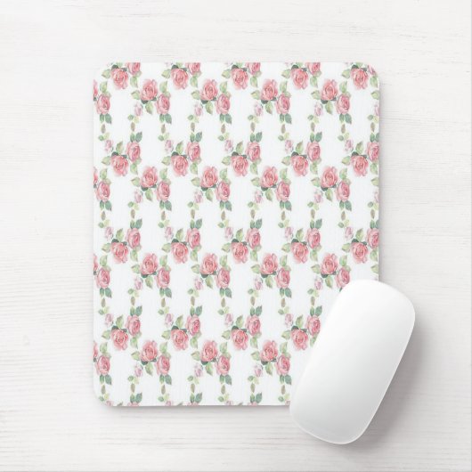 Shabby Chic Rosa Rose Mousepad (Mit Mouse)