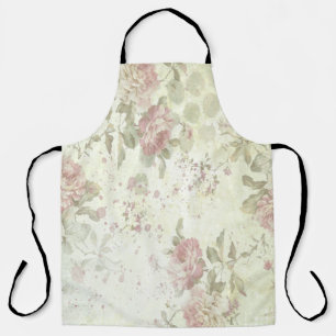 Shabby Chic Rosa Rosen Blumen Schürze