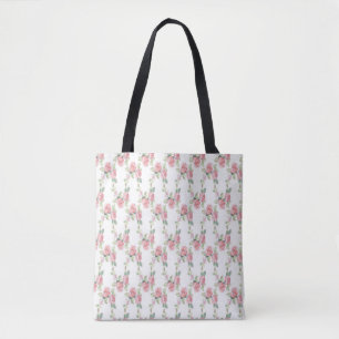 Shabby Chic Rosa Rosen Blumenmuster Tasche