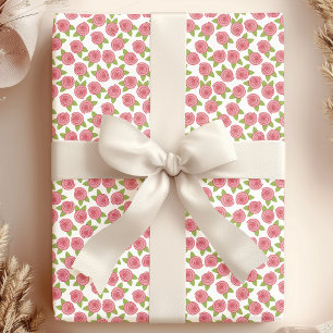Shabby Chic Rosa Rosen Geschenkpapier