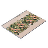 Shabby Chic Rosa Rosengarten Notizblock (Linke Seite)