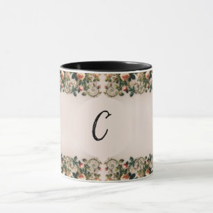 Shabby Chic Rosa Rosengarten Tasse