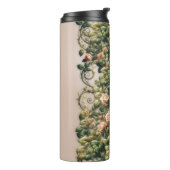 Shabby Chic Rosa Rosengarten Thermosbecher (Nach links gedreht)