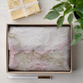 Shabby Chic Rosa Spitze  Seidenpapier (Geschenk)