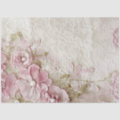 Shabby Chic Rosa Spitze  Seidenpapier (Vorderseite)