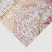 Shabby Chic Rosa Spitze  Seidenpapier (Detail)