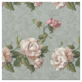 Shabby Chic Rosa und Weiße Gärten Stoff (Nahaufnahme)