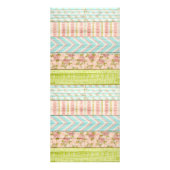 Shabby Chic Rose Babyduschberatungskarte Werbekarte (Hinten)