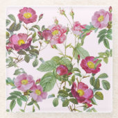 Shabby Chic Rose Bouquet Botanischer Untersetzer (Vorderseite)