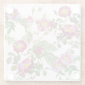 Shabby Chic Rose Bouquet Botanischer Untersetzer (Rückseite)