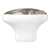 Shabby Chic Rose Florenz Rustikales Bauernhaus Ele Keramikknauf (Seitenansicht)