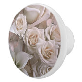 Shabby Chic Rose Florenz Rustikales Bauernhaus Ele Keramikknauf (Rechts)