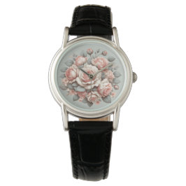 Shabby Chic Rose Freude Armbanduhr