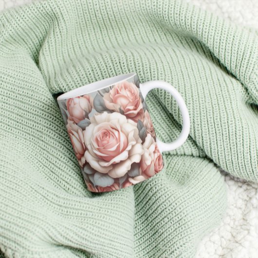 Shabby Chic Rose Freude Kaffeetasse