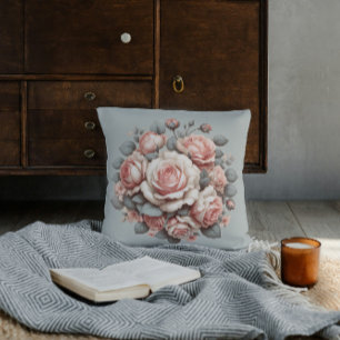 Shabby Chic Rose Freude Kissen