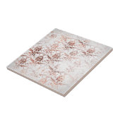 Shabby Chic Rose Gold Damask Fliese (Seite)