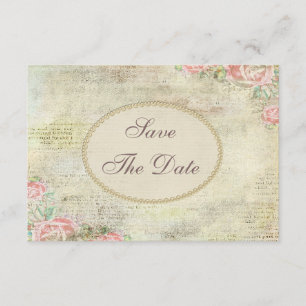 Shabby Chic Rose Kinderdusche Save the Date