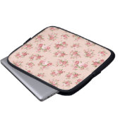 Shabby Chic-Rose Laptopschutzhülle (Vorne Knopf)