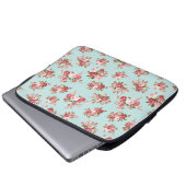 Shabby Chic-Rose Laptopschutzhülle (Vorne Knopf)