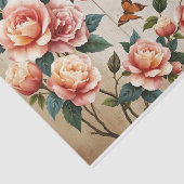 Shabby Chic Rose Malerei Seidenpapier (Ausschnitt)