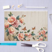 Shabby Chic Rose Malerei Seidenpapier (Handwerk)