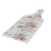 Shabby Chic-Rose mit Blumen Schneidebrett (Ecke)