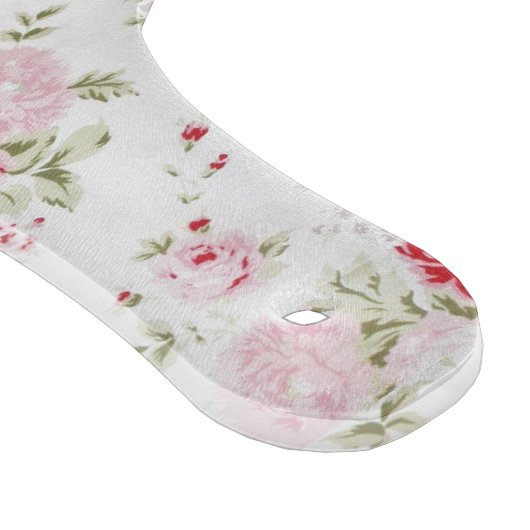 Shabby Chic-Rose mit Blumen Schneidebrett (Ecke)