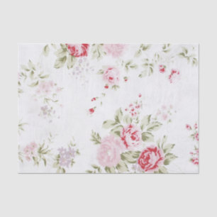 Shabby Chic-Rose mit Blumen Seidenpapier