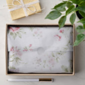 Shabby Chic-Rose mit Blumen Seidenpapier (Geschenk)