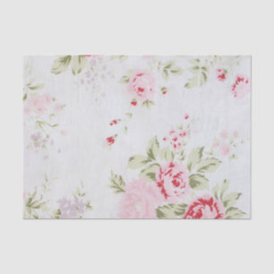 Shabby Chic-Rose mit Blumen Seidenpapier
