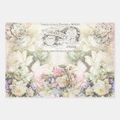 Shabby Chic-Rose-Muster Geschenkpapier Set (Vorderseite)