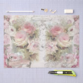 Shabby Chic-Rose-Muster Seidenpapier (Handwerk)