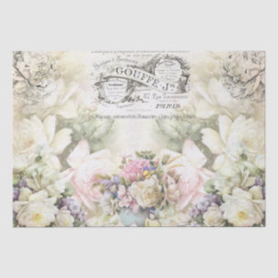 Shabby Chic-Rose-Muster Seidenpapier