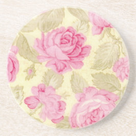 Shabby Chic Rose Sandstone Untersetzer