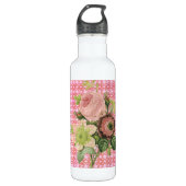 Shabby Chic-Rose Trinkflasche (Vorderseite)