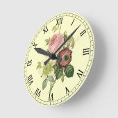 Shabby Chic-Rose Uhr (Winkel)