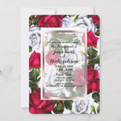 Shabby Chic Rose Verlobung Einladung (Vorderseite)