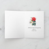 Shabby Chic Rose Vielen Dank Grußkarte Karte (Innenseite)