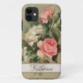 Shabby Chic-Rosen Case-Mate iPhone Hülle (Rückseite)